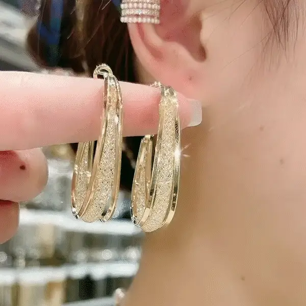 Fashion Oval Earrings